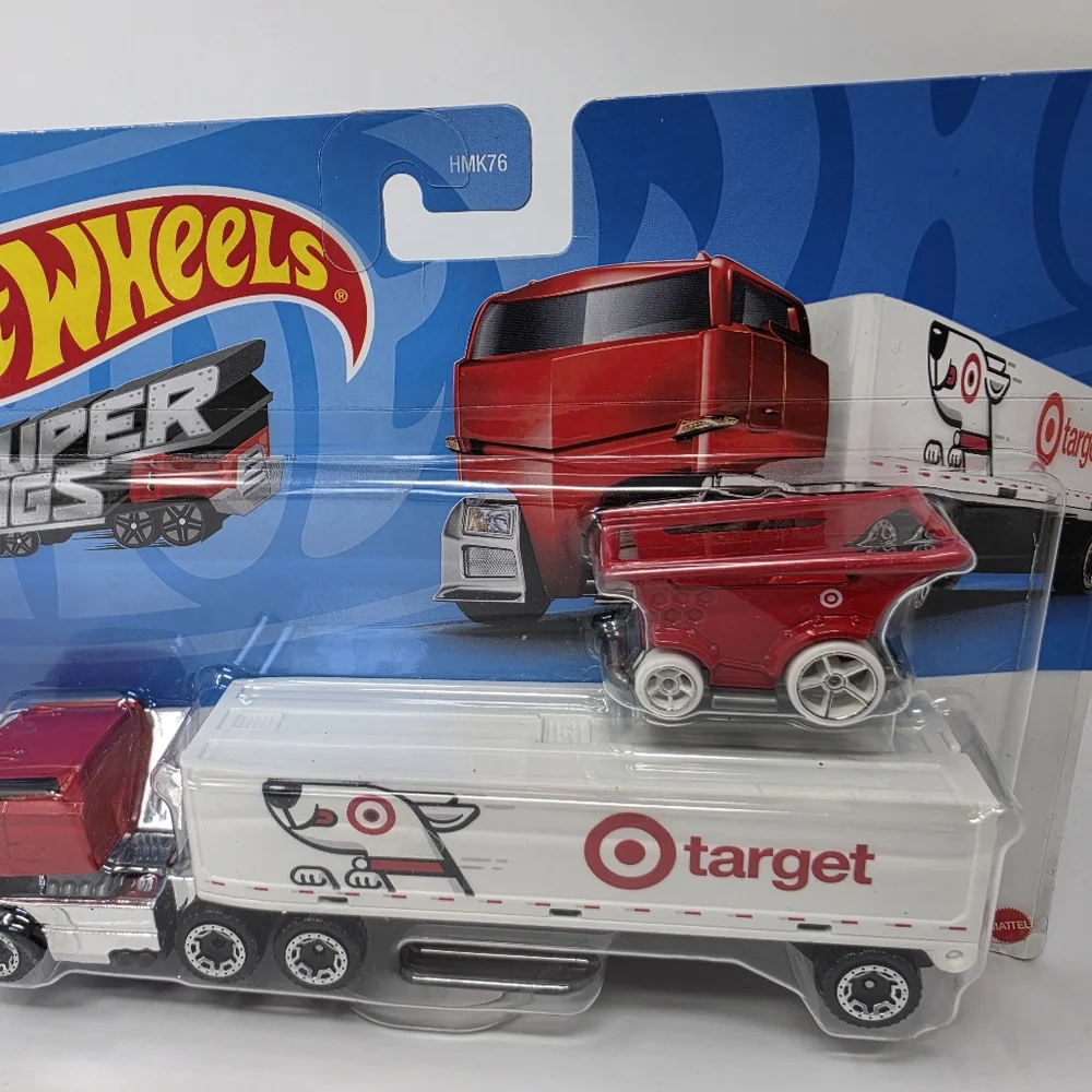 Hot Wheels Target Super Rigs Semi Tractor Trailer Cart